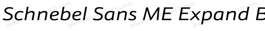 Schnebel Sans ME Expand Black字体转换